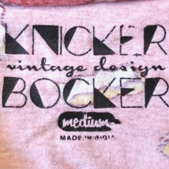 KnickerBocker Vintage Design Womens French Fry Pattern Crewneck T-shirt Medium - Picture 7 of 7